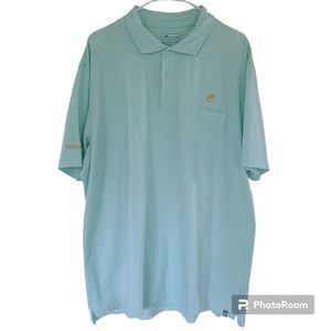 Peter Millar Summer Comfort XXL Polo Shirt Green Short Sleeve Stretch Golf CLR